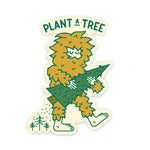 Plant a Tree Sasquatch Vinyl Sticker