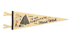 There is No Substitute for Hard Work wool pennant